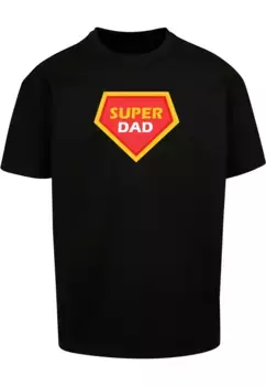 Футболка Merchcode " Merchcode Men's Fathers Day — Футболка Super Dad Heavy Oversize", черный