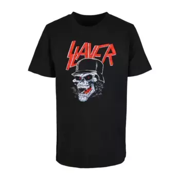 Футболка Merchcode «Merchcode Men's Kids Slayer - Футболка Laughing Skull Basic 2.0», черный