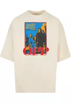 Футболка Merchcode " Merchcode Men's Naughty By Nature - OPP Vint Huge Tee", белый