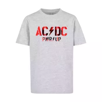 Футболка Merchcode «Merchcode Мужская детская футболка ACDC - PWRUP Photo Logo Basic Футболка», цвет heathergrey