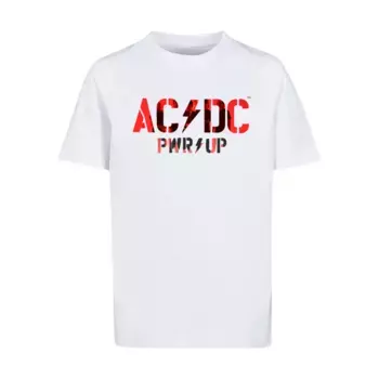 Футболка Merchcode «Merchcode Мужская детская футболка ACDC - PWRUP Photo Logo Basic Футболка», белый