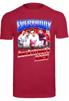 Футболка Merchcode " Merchcode Мужская футболка Backstreet Boys - Футболка для всех с круглым вырезом", цвет Burgundy