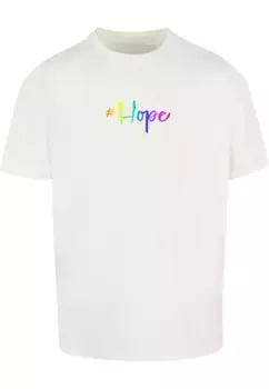 Футболка Merchcode " Merchcode Мужская футболка большого размера Hope Rainbow Heavy", цвет Ready For Dye