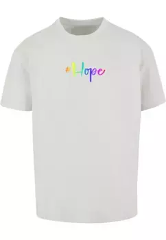 Футболка Merchcode " Merchcode Мужская футболка большого размера Hope Rainbow Heavy", цвет Lightasphalt