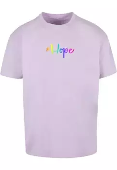 Футболка Merchcode " Merchcode Мужская футболка большого размера Hope Rainbow Heavy", цвет Lilac
