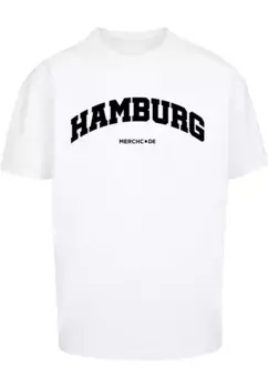 Футболка Merchcode " Merchcode Мужская футболка Hamburg Wording - Heavy Oversize ", белый