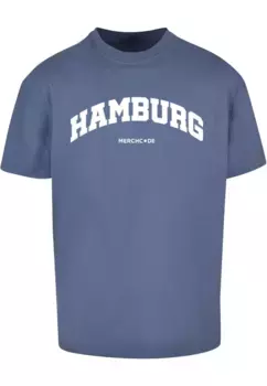 Футболка Merchcode " Merchcode Мужская футболка Hamburg Wording - Heavy Oversize ", синий