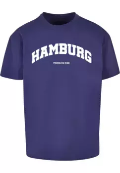 Футболка Merchcode " Merchcode Мужская футболка Hamburg Wording - Heavy Oversize ", синий