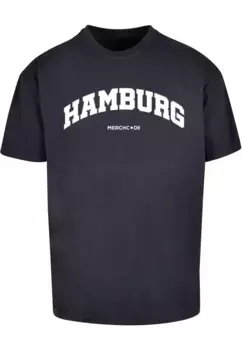 Футболка Merchcode " Merchcode Мужская футболка Hamburg Wording - Heavy Oversize ", цвет морской волны
