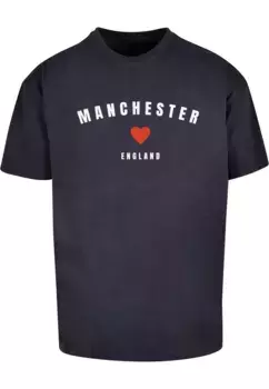 Футболка Merchcode " Merchcode Мужская футболка Manchester X Heavy Oversize-BY102", цвет морской волны