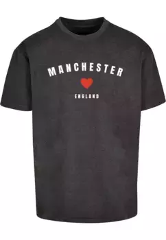 Футболка Merchcode " Merchcode Мужская футболка Manchester X Heavy Oversize-BY102", цвет Charcoal