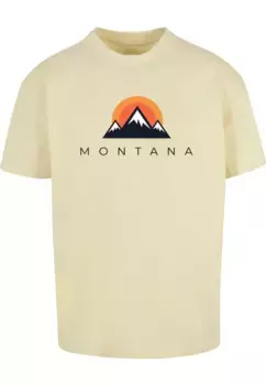 Футболка Merchcode " Merchcode Мужская футболка Montana Heavy Oversize-BY102", желтый