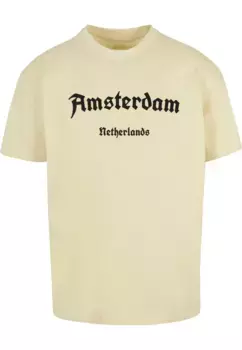 Футболка Merchcode " Merchcode Мужская футболка Oversize Amsterdam Heavy-BY102", желтый