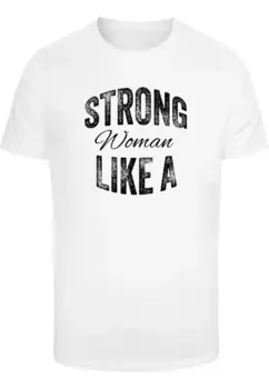 Футболка Merchcode " Merchcode Unisex Strong WD - Футболка Like A Woman с круглым вырезом", белый
