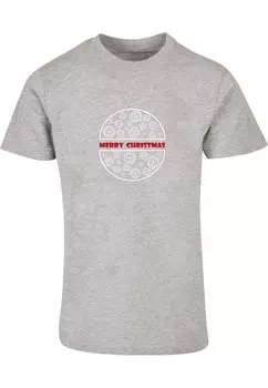 Футболка Merchcode MERRY CHRISTMAS, пятнистый серый