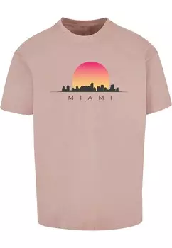 Футболка Merchcode MIAMI, темно-розовый/темно-розовый