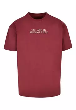Футболка Merchcode MISSING PEACE, цвет Cherry Red