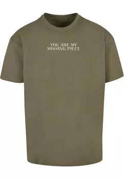 Футболка Merchcode MISSING PEACE, оливковый
