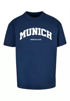 Футболка Merchcode MUNICH WORDING, темно-синий
