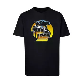 Футболка Merchcode «Мужская детская футболка Merchcode Thin Lizzy - Panther Basic», черный