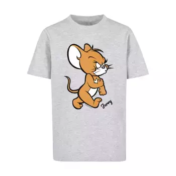 Футболка Merchcode «Мужская детская футболка Merchcode Tom & Jerry - Angry Mouse Basic», цвет heathergrey