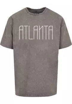 Футболка Merchcode "Мужская футболка Atlanta X Acid Washed Heavy Oversize " Merchcode", цвет Asphalt