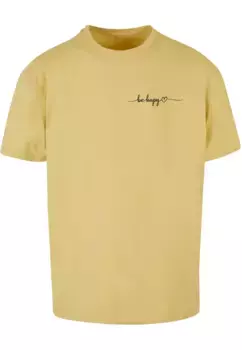Футболка Merchcode "Мужская футболка Be Happy Heavy Oversize " Merchcode", цвет Palemoss