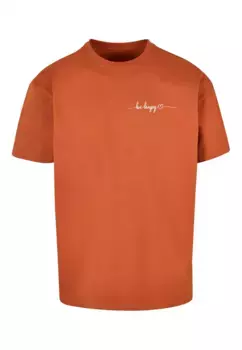 Футболка Merchcode "Мужская футболка Be Happy Heavy Oversize " Merchcode", цвет Toffee