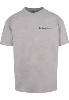 Футболка Merchcode "Мужская футболка Be Happy Heavy Oversize " Merchcode", серый