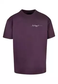 Футболка Merchcode "Мужская футболка Be Happy Heavy Oversize " Merchcode", цвет Purplenight