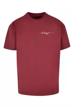 Футболка Merchcode "Мужская футболка Be Happy Heavy Oversize " Merchcode", цвет Cherry
