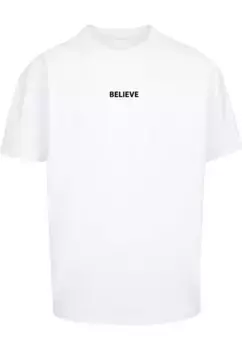 Футболка Merchcode "Мужская футболка большого размера "Believe Front Heavy Oversized", белый