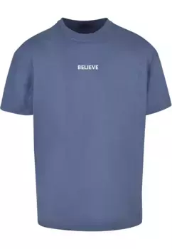Футболка Merchcode "Мужская футболка большого размера "Believe Front Heavy Oversized", синий