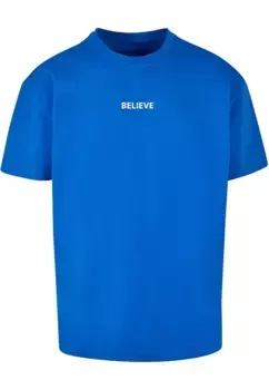 Футболка Merchcode "Мужская футболка большого размера "Believe Front Heavy Oversized", синий