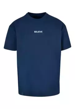 Футболка Merchcode "Мужская футболка большого размера "Believe Front Heavy Oversized", синий