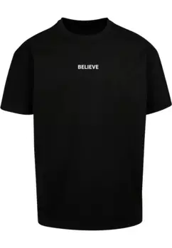 Футболка Merchcode "Мужская футболка большого размера "Believe Front Heavy Oversized", черный