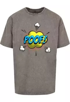 Футболка Merchcode "Мужская футболка большого размера Merchcode POOF Comic Acid Washed ", цвет Asphalt