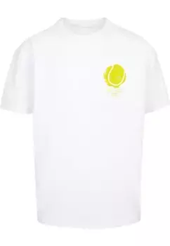 Футболка Merchcode "Мужская футболка большого размера It Tennis Time Heavy Oversized " Merchcode", белый
