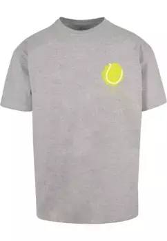Футболка Merchcode "Мужская футболка большого размера It Tennis Time Heavy Oversized " Merchcode", серый