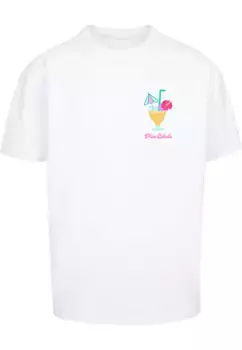 Футболка Merchcode "Мужская футболка большого размера Merchcode Pina Colada", белый