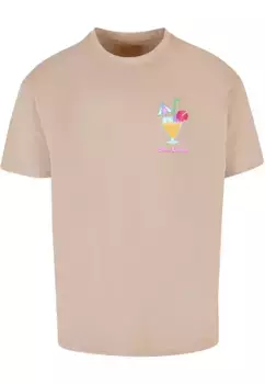 Футболка Merchcode "Мужская футболка большого размера Merchcode Pina Colada", цвет Wet Sand