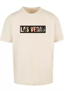 Футболка Merchcode "Мужская футболка большого размера Merchcode Las Vegas Heavy Oversize-BY102", цвет Sand
