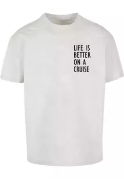 Футболка Merchcode "Мужская футболка большого размера Merchcode Life Is Better", серый