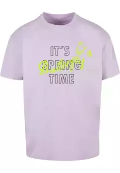 Футболка Merchcode "Мужская футболка большого размера "Its Spring Time", цвет Lilac