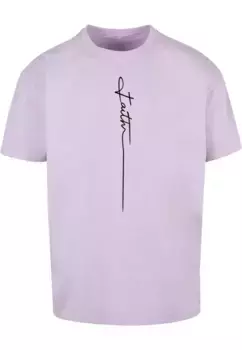 Футболка Merchcode "Мужская футболка большого размера Faith Heavy Oversized", цвет Lilac
