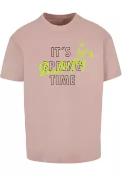 Футболка Merchcode "Мужская футболка большого размера "Its Spring Time", цвет Duskrose