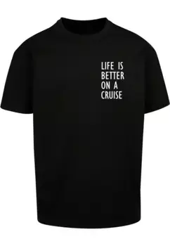 Футболка Merchcode "Мужская футболка большого размера Merchcode Life Is Better", черный