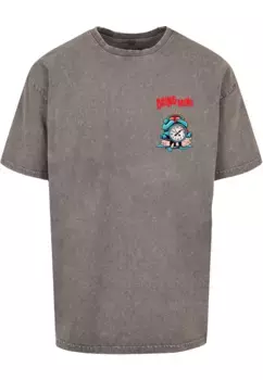 Футболка Merchcode "Мужская футболка-будильник "Comic Acid Washed Oversized", цвет Asphalt