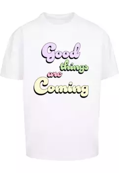 Футболка Merchcode "Мужская футболка Good Things Heavy Oversized ", белый