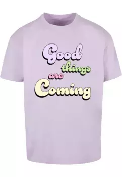 Футболка Merchcode "Мужская футболка Good Things Heavy Oversized ", цвет Lilac